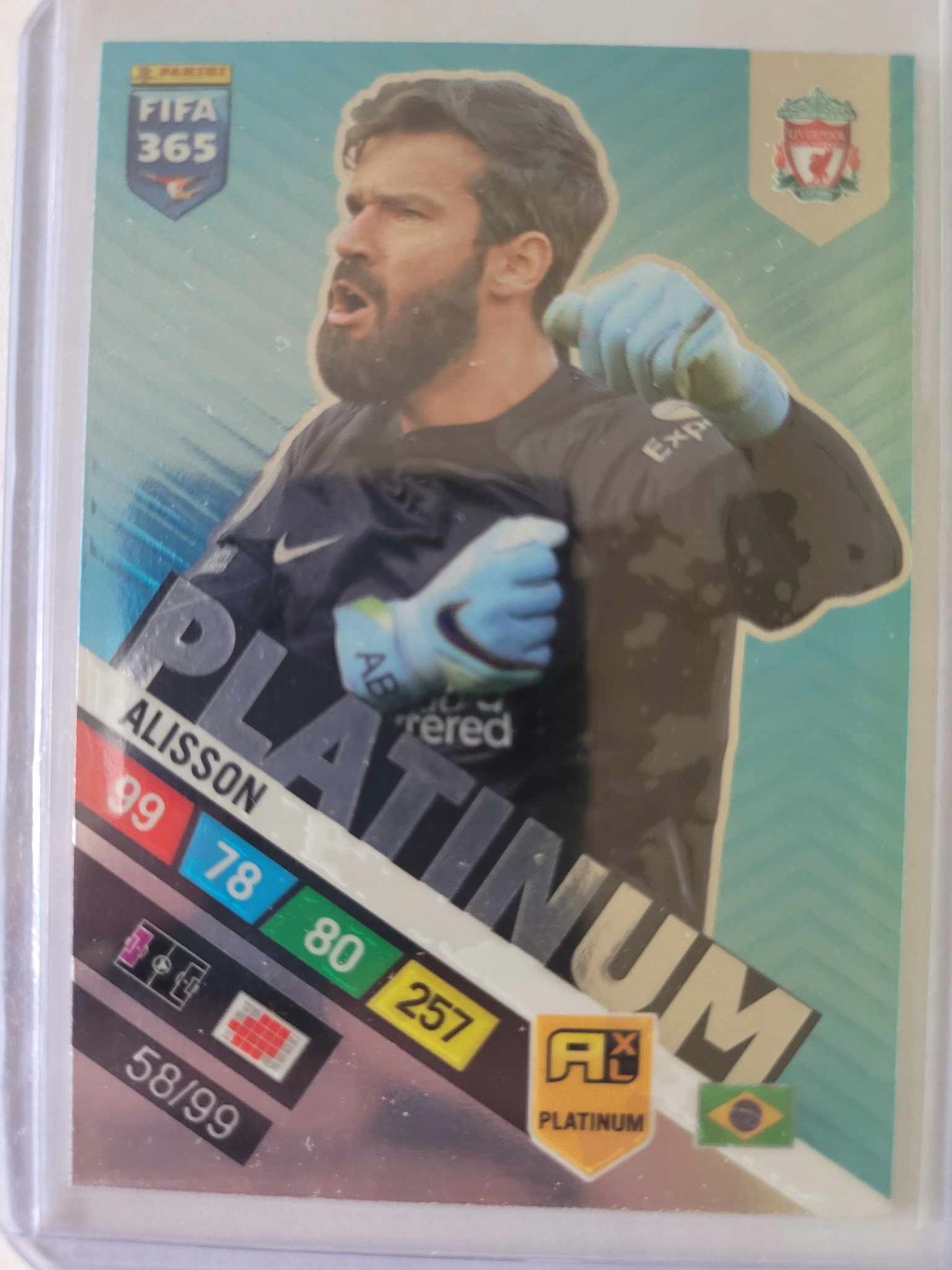 Fifa 365 Platinová Modrá Alisson 58/99