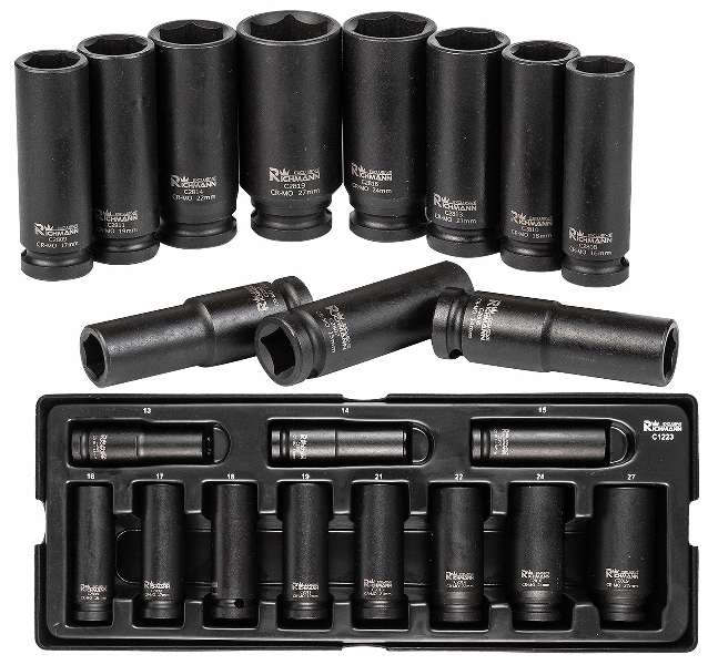 Richmann Dlouhé Nárazové Nástavce 1/2 13-27 MM C1223