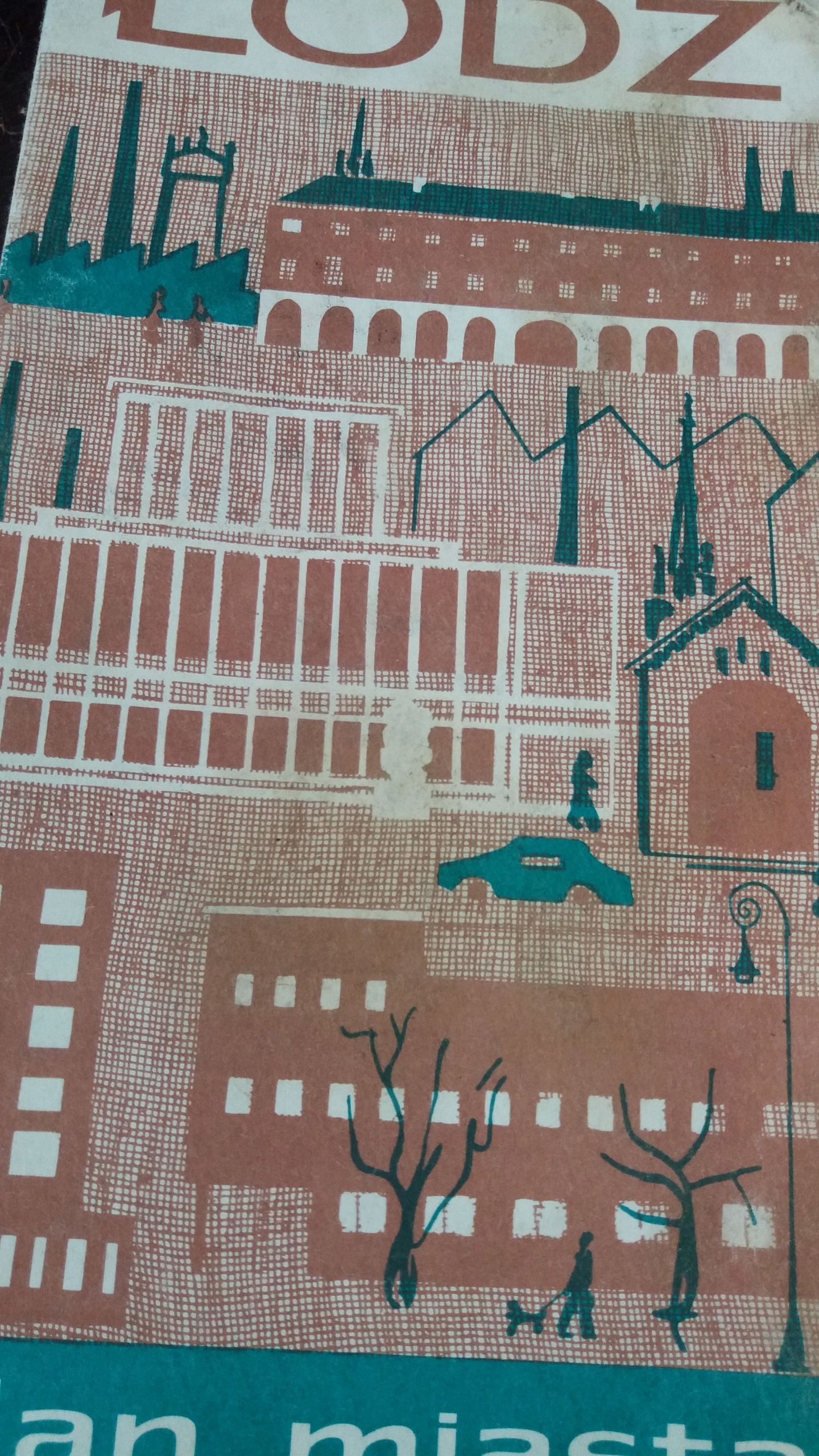 PLAN MIASTA ŁÓDŹ 1983