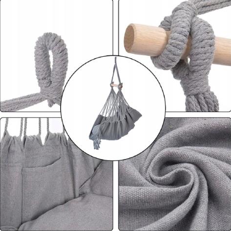 KRZESŁO WISZĄCE BRAZYLIJSKI HAMAK + Poduszki Producent inna