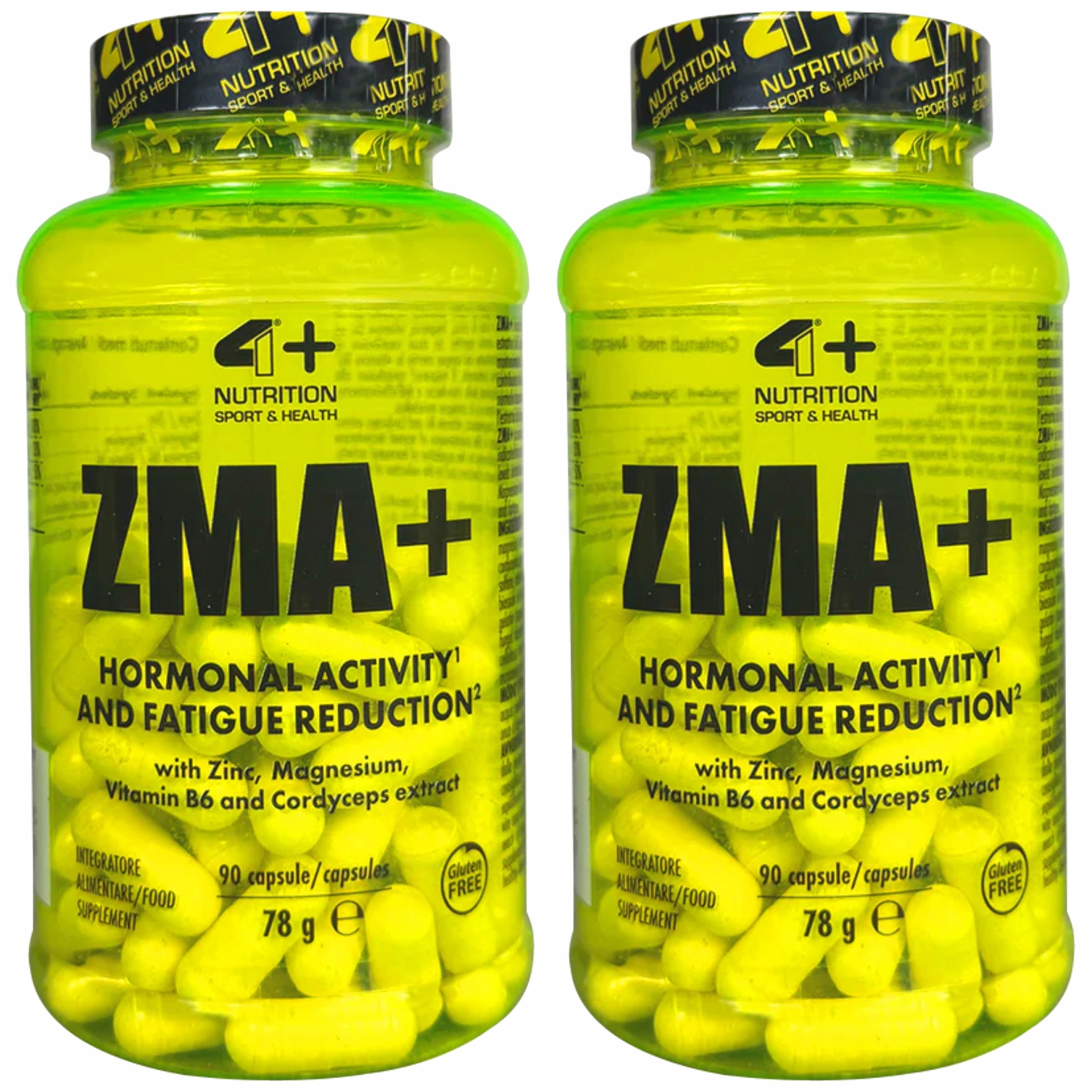 2x Zma+ 90 kapslí Zinek Hořčík B6 Kordyceps Testosteron Regenerace