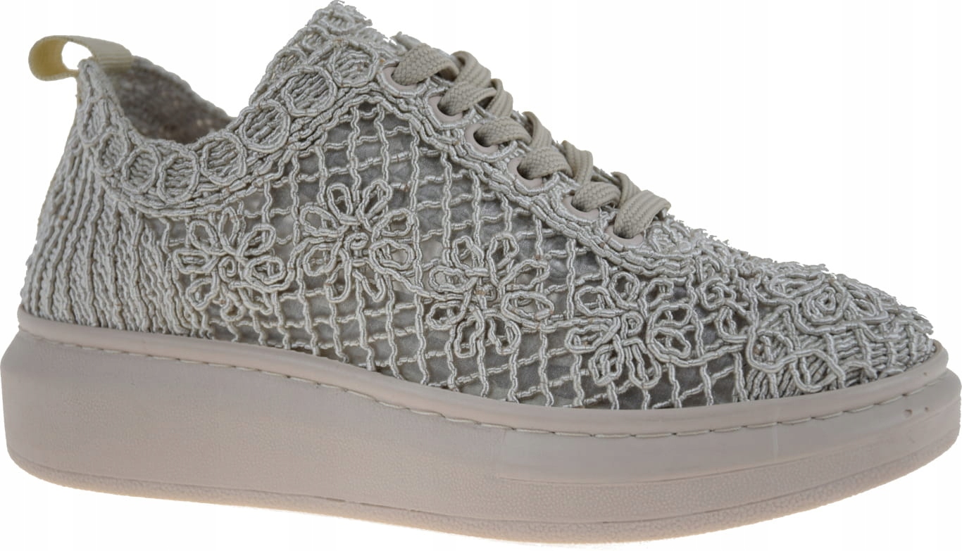 Dámské Krajkové Polobotky Béžové Artiker 50C1117 Styl A Komfort VEL.36