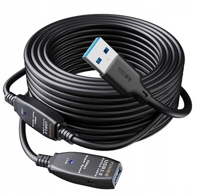 PRZEDŁUŻACZ AKTYWNY PRZEDŁUŻKA KABEL USB 3.0 10m