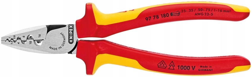 Knipex 97 78 180 Vde Kleště na ohýbání kabelů