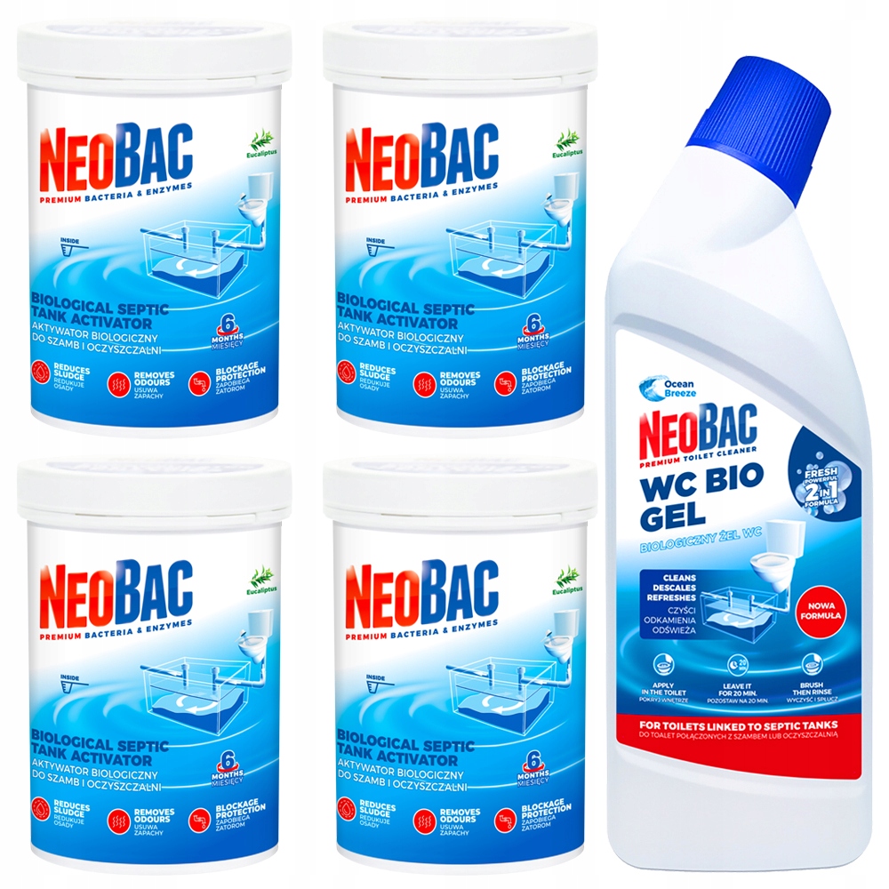 

Bakterie Do Szamba Neobac Bio Żel Wc na 2 Lata