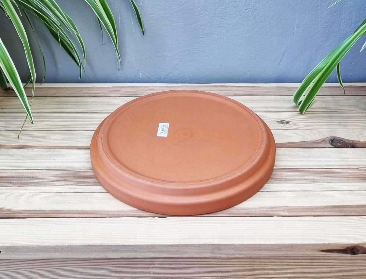 Podstawka gliniana pod doniczkę TERAKOTA 28cm - spodek ceramiczny ceglany Marka Cermax