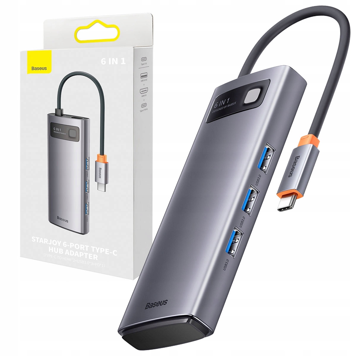 

Baseus Hub Usb Typ C -usb-c Pd 100W 2x Hdmi 3x Usb