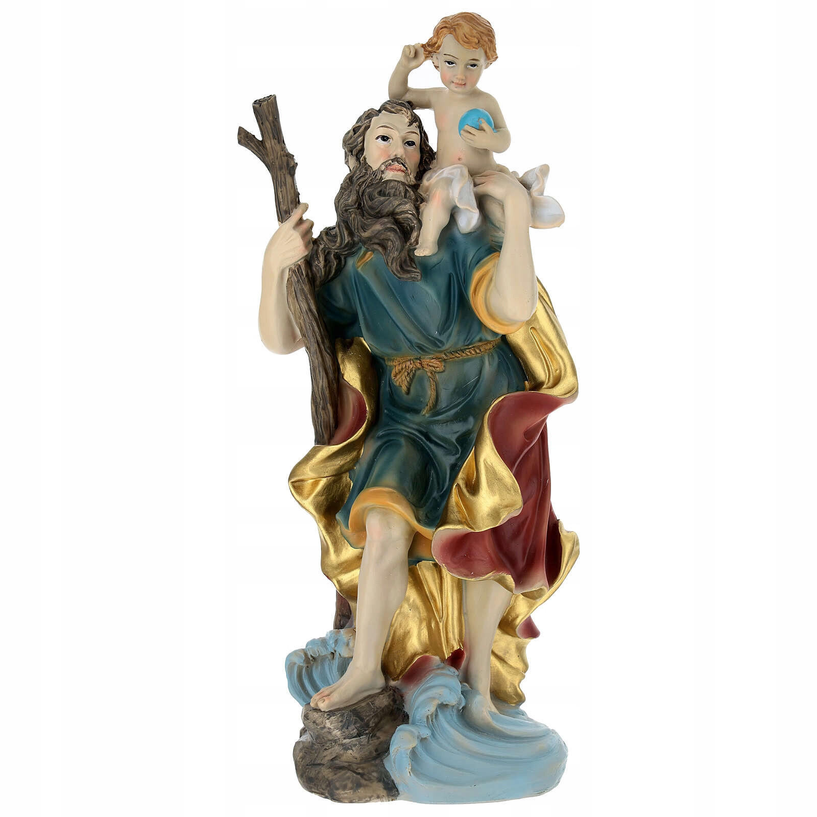 Figurka svätého Krištofa, mučeníka – Patron Vodičov/cestovateľov – výška 41,5 cm