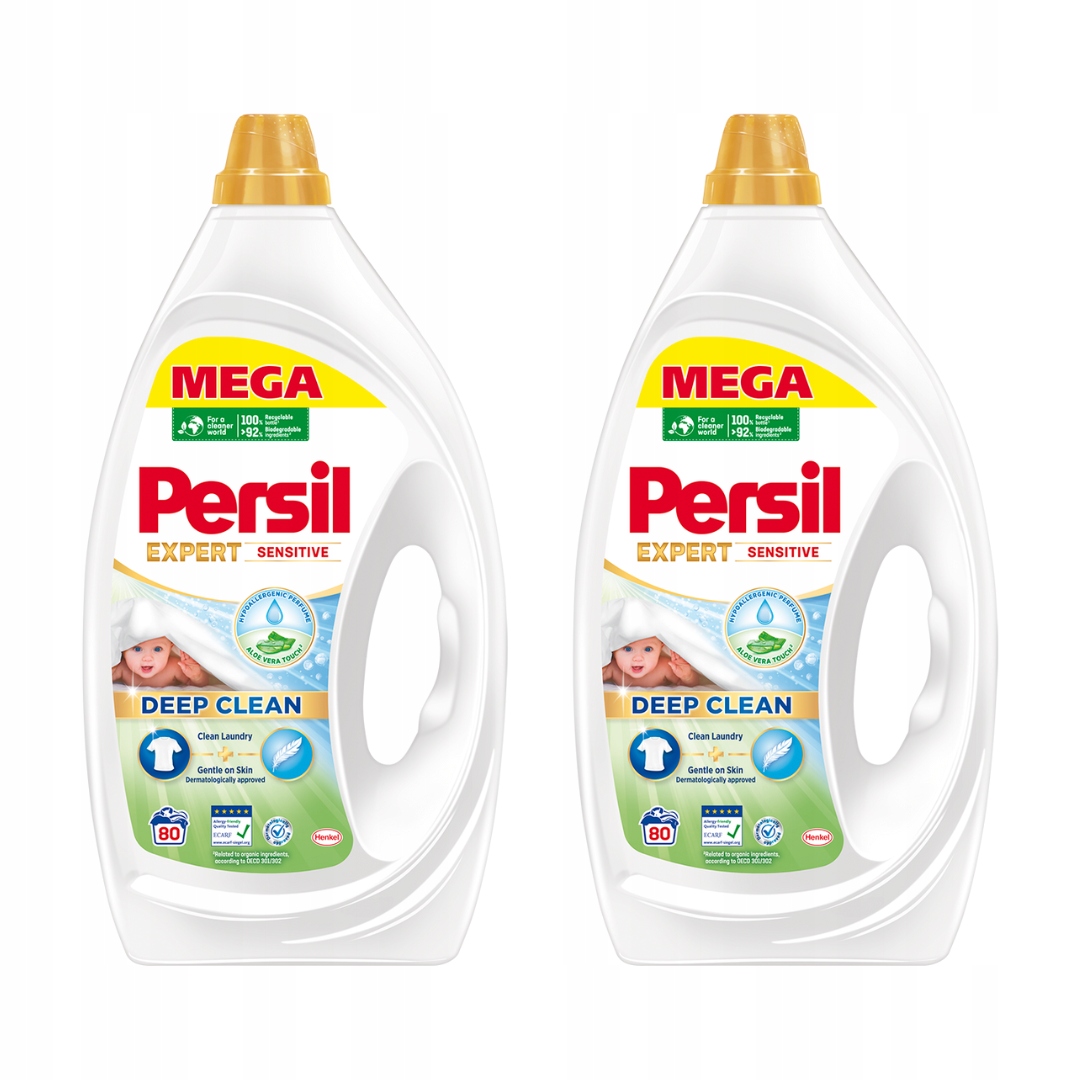 Persil Sensitive Expert Deep Clean żel do prania białego 80 prań 3,60l x2