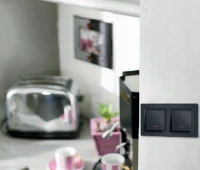 SCHNEIDER ASFORA RAMKA 2-KROTNA ANTRACYT Materiał tworzywo sztuczne