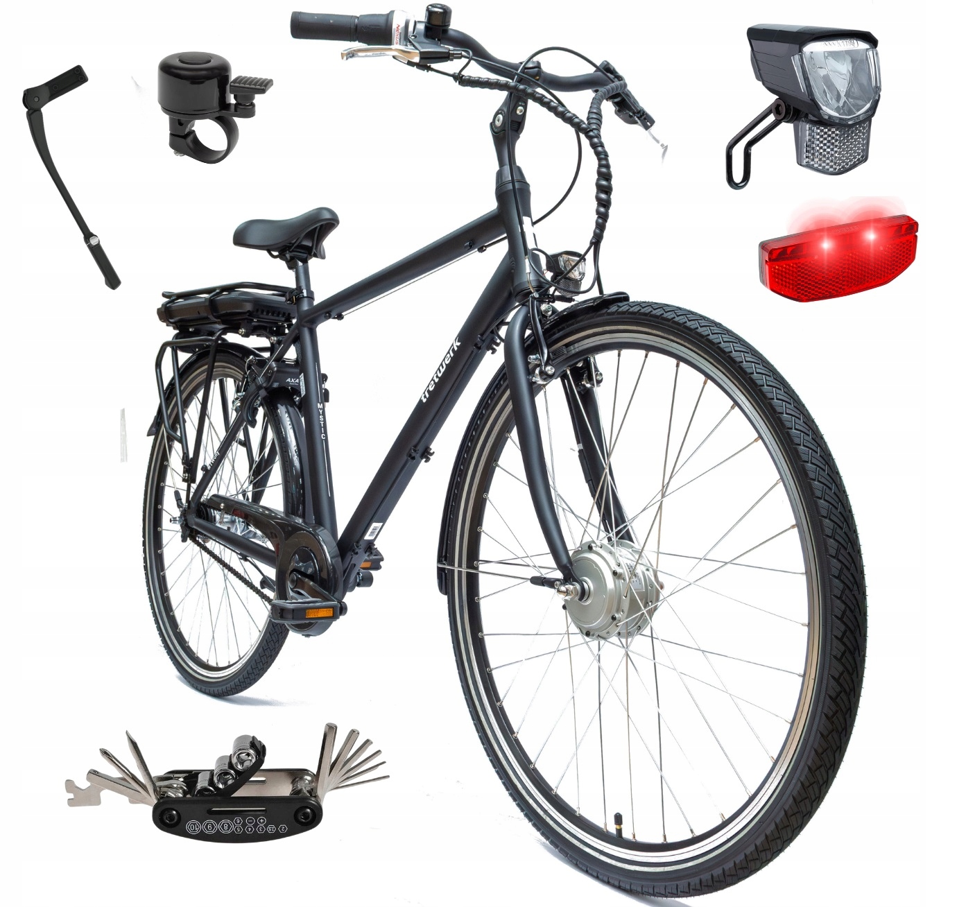 Elektrokolo Pánské Trekkingové 28" Alu 250 W Shimano Nexus 7 Světla