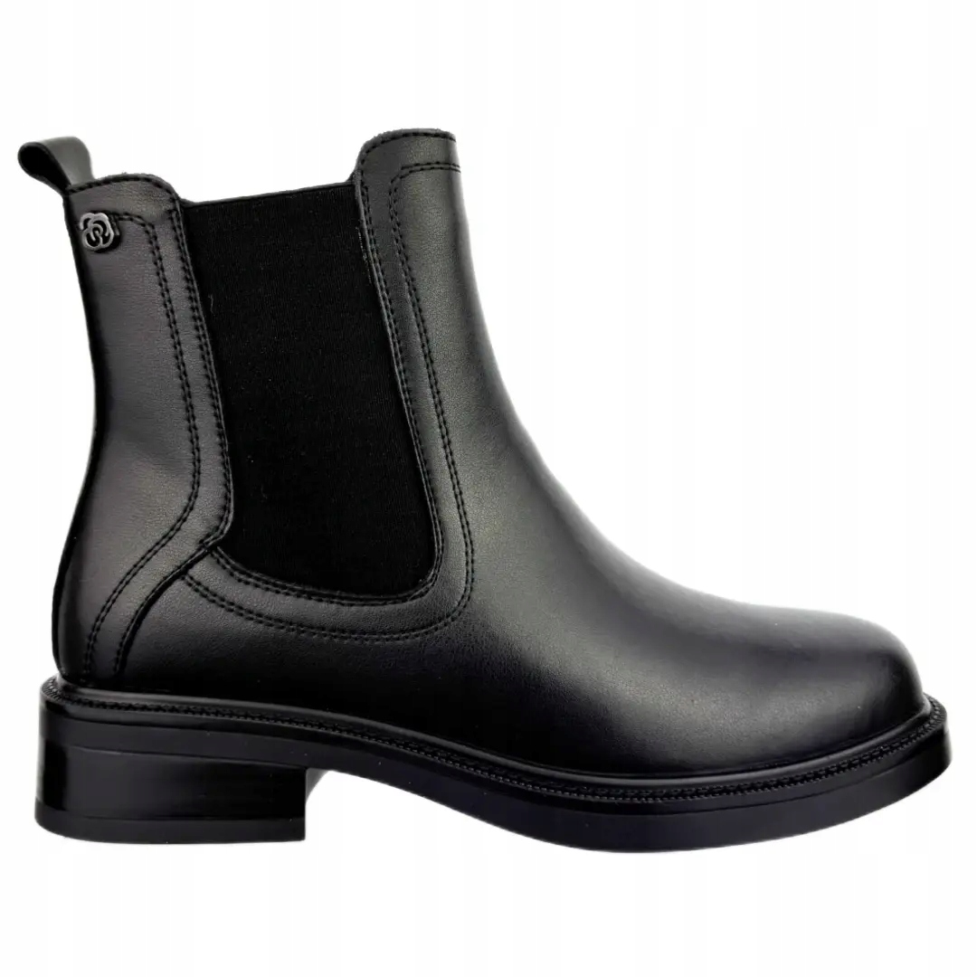 Dámské kotníkové boty S.Barski MR52-018 black 41, Černá