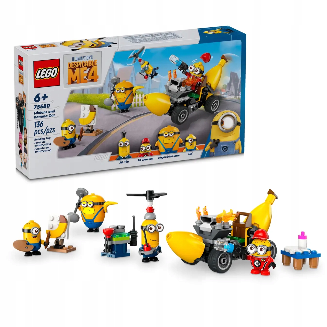 Lego Mimoni 75580 Mimoni A Banánovos 136 Dílků