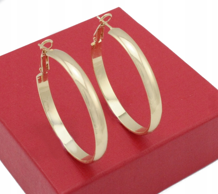 

Kolczyki Złote Koła 4 cm Stal Szlachetna