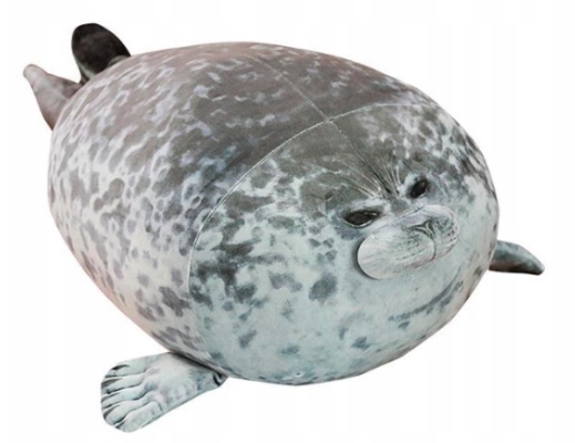 

Poduszka Foka Foczka Pufa Szara 60CM