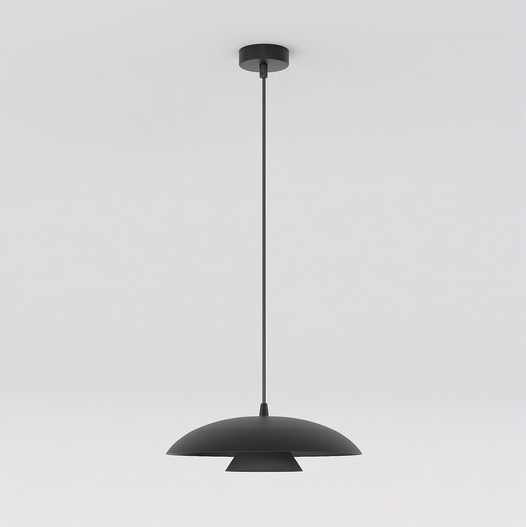 Závesná lampa Babel 1 čierna mid-century modern, GX53, 140 x 30 cm