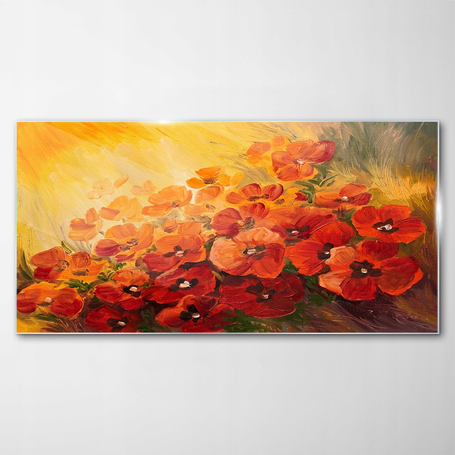 

Obraz na Szkle Dekor Abstrakcja Kwiaty Maki 100x50