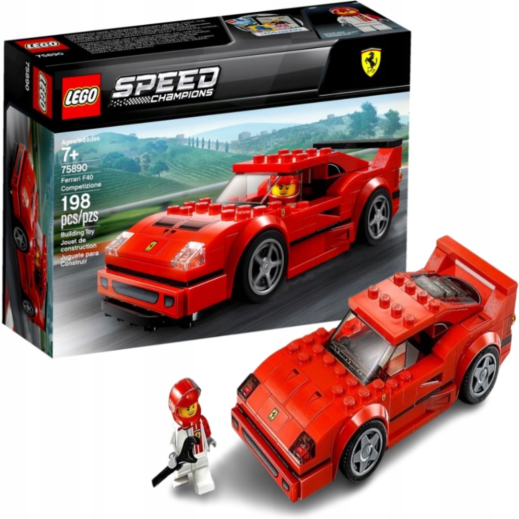 Zestaw Lego Speed Champions – 75890 – Czerwone Ferrari F40 Competizione