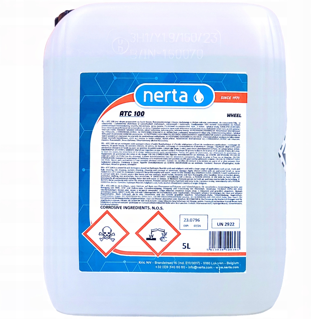 Nerta Atc 100 5L Mocny Kwas do mycia aluminium felgi kół zbiorniki burty