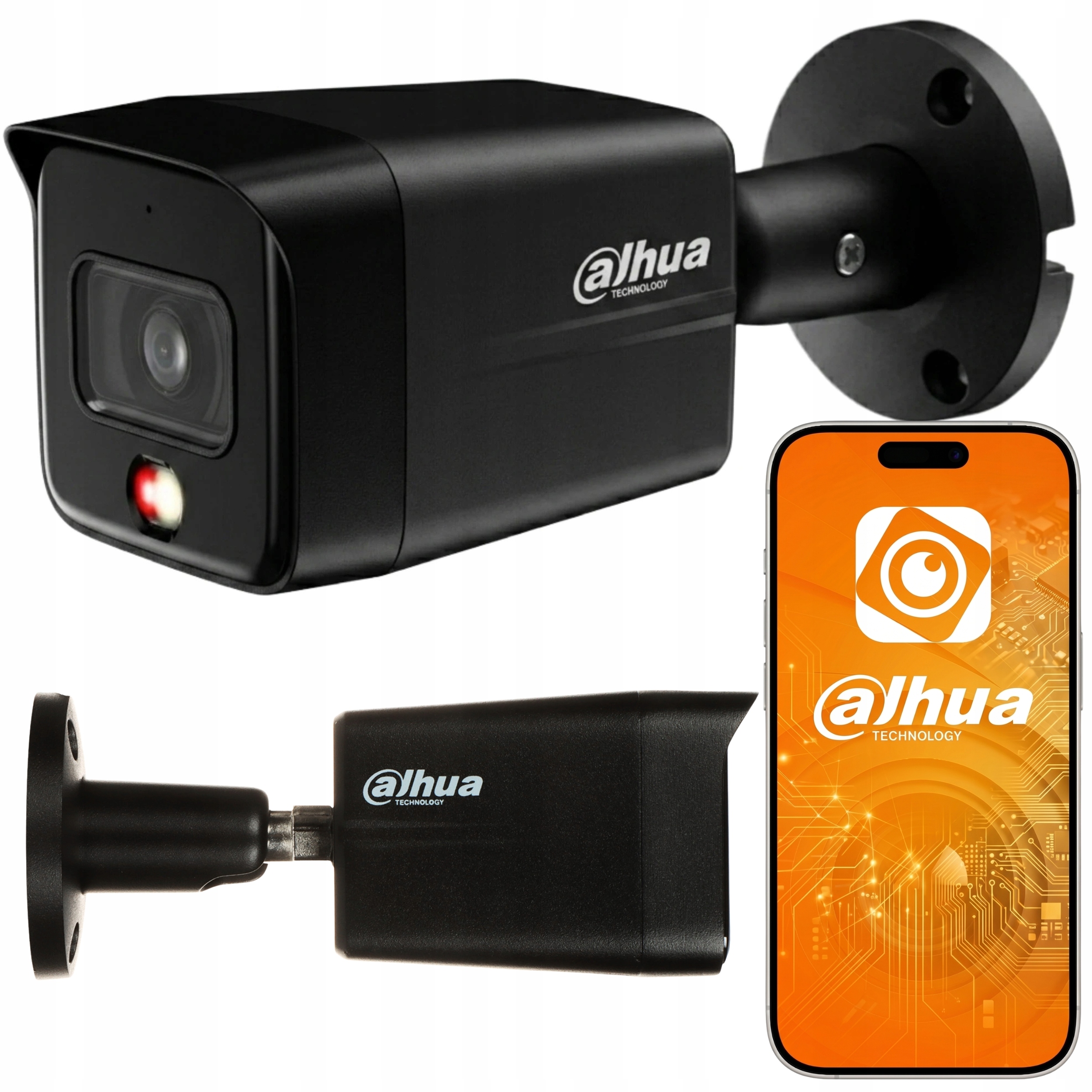 Kamera IPC-HFW1839TC-A-IL-0280B-S6 Black 8MPX Detekcja Roi Blc IP67 Dahua