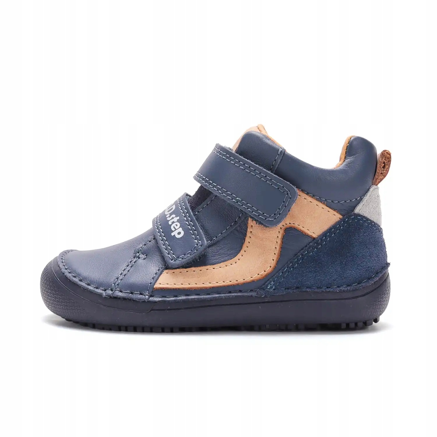 Trzewiki skórzane barefoot A063-62353A Royal Blue 33