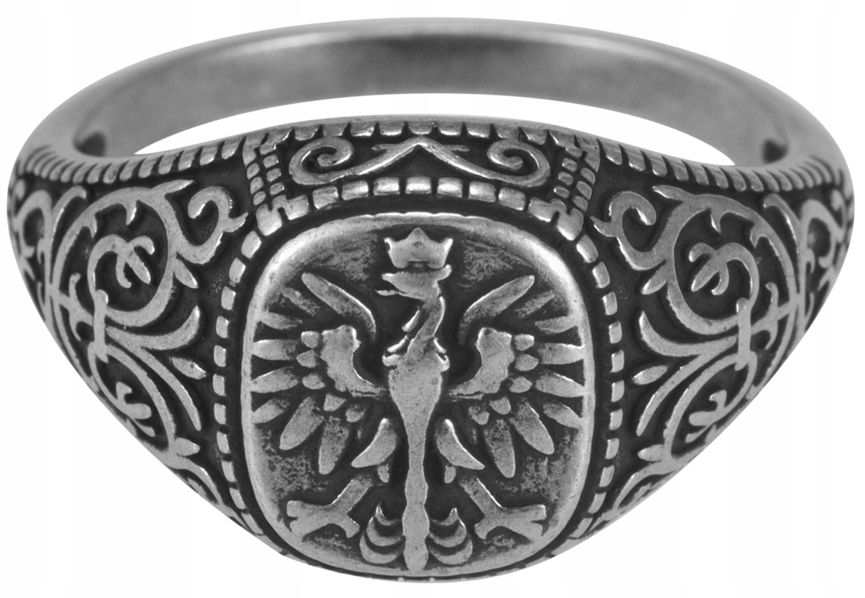Stříbrný Pánský Vlastenecký Prsten Orel Stříbro 925
