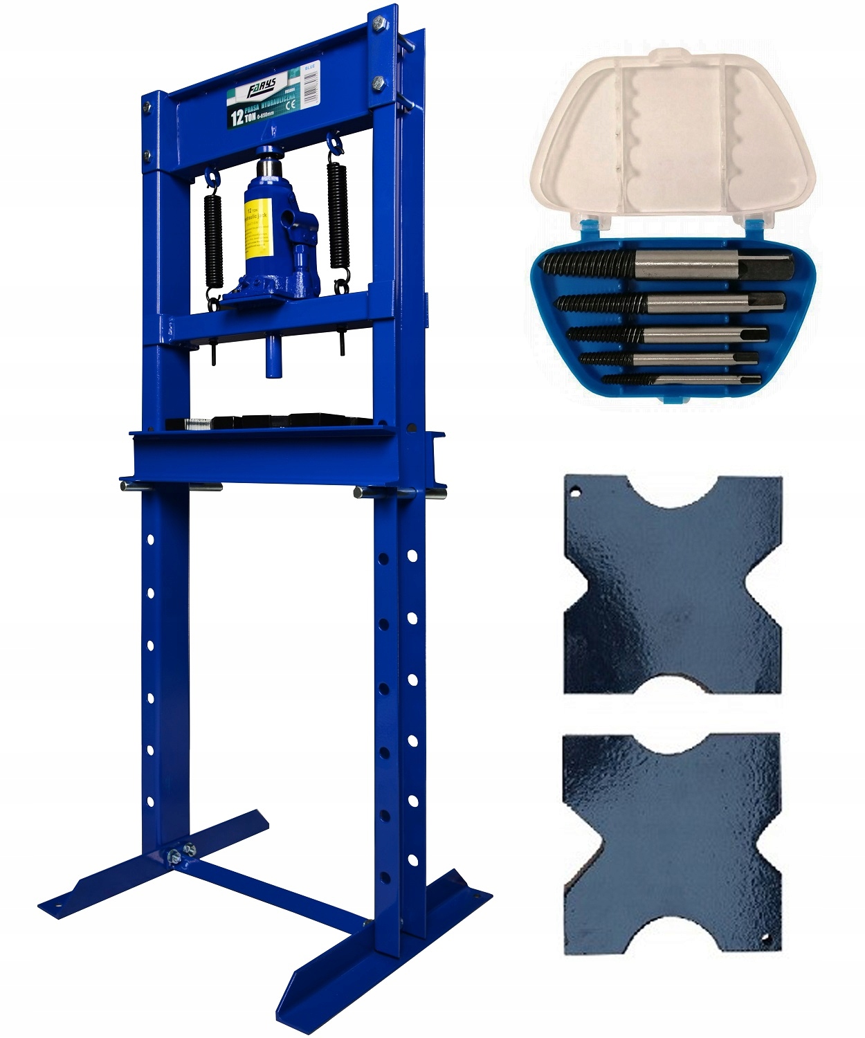 PRASA 12T HYDRAULICZNA +PŁYTY Z WYCIĘCIAMI +Gratis