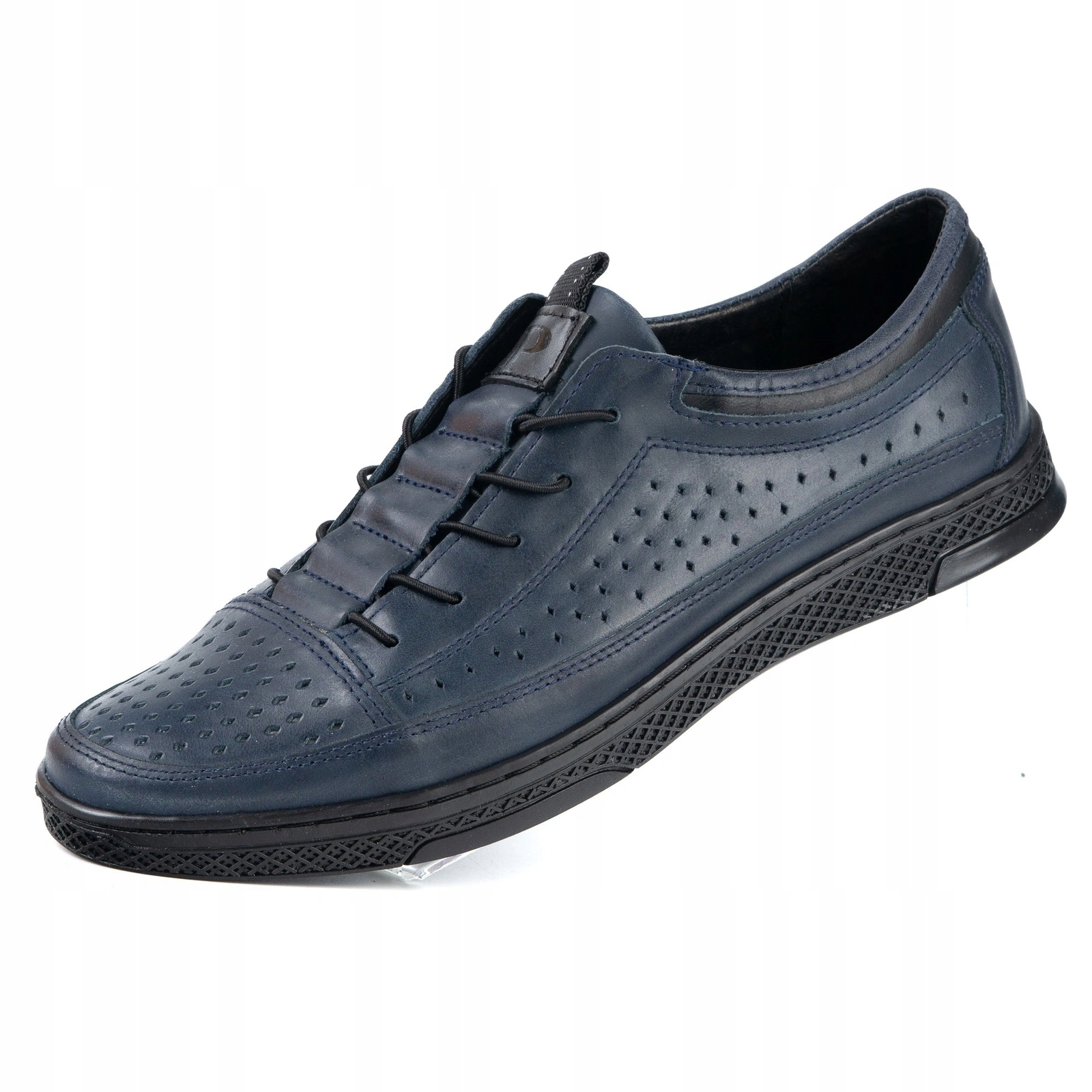 Pánské boty z přírodní kůže s Polské vzorem K22P námořnická modrá 40