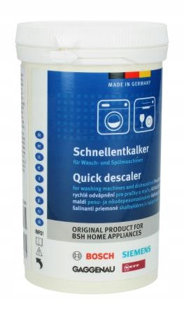Odkamieniacz Quick Descaler 250g do zmywarki, pralki Bosch 00312340
