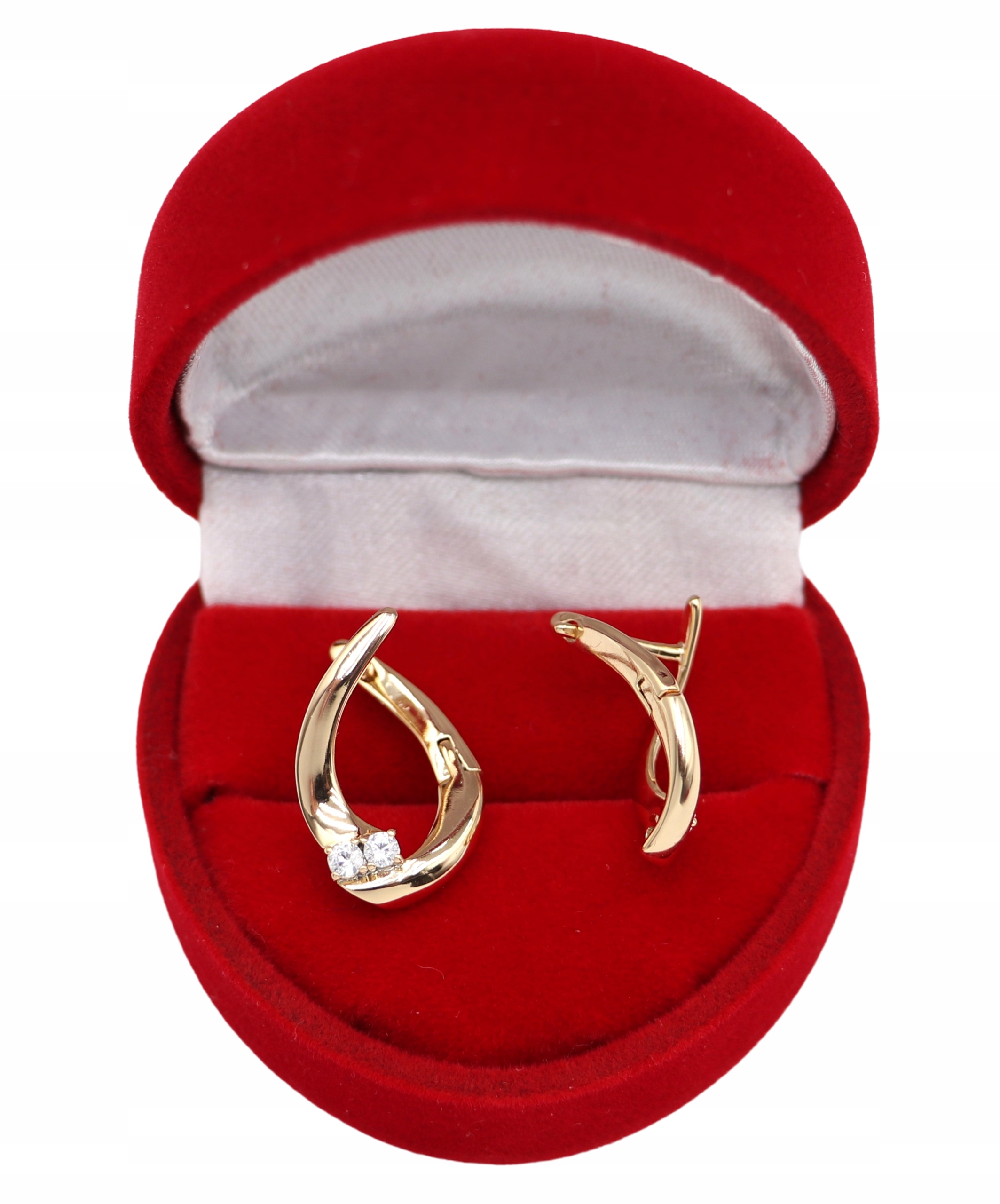 Złote KOLCZYKI ze stali chirurgicznej 316L K790