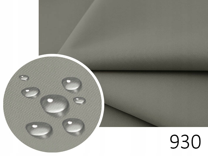 MATERIAŁ WODOODPORNY SZARY OXFORD #930 ZASŁONY OGRODOWE ALTANA TARAS Szerokość 160 cm