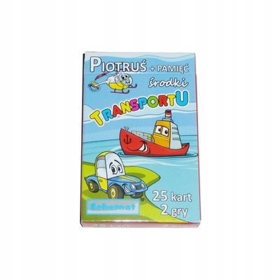 Karty Piotruś Pan + Pamięć. Środki transportu Wydawca Schemat