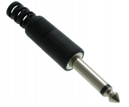 WTYK JACK 6,3mm 2-PIN MONO PLASTIK