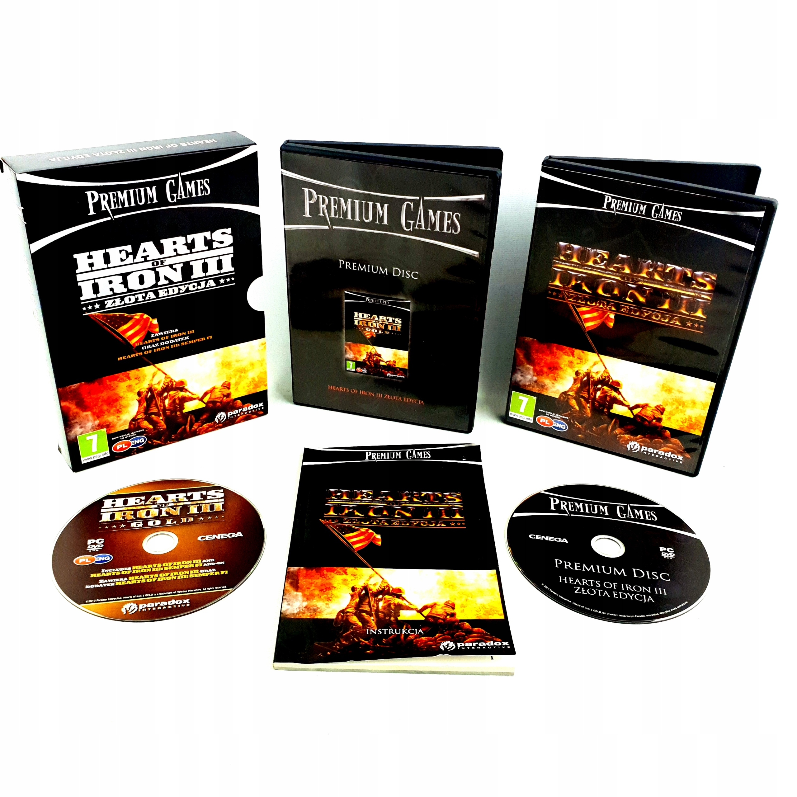 HEARTS OF IRON III 3 ZŁOTA EDYCJA + DODATEK PC PL