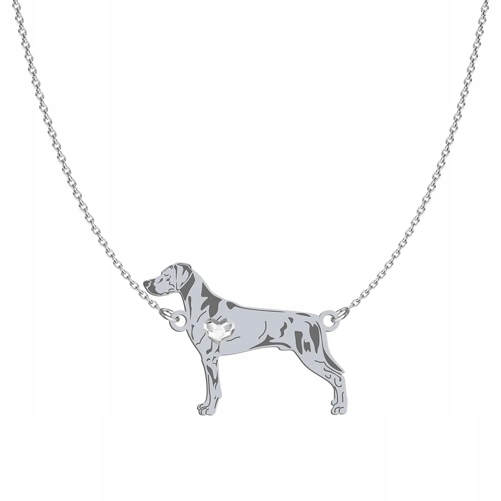 Stříbrný náhrdelník se psem Rhodéský ridgeback 925 Šperky Řetízek Gravírování