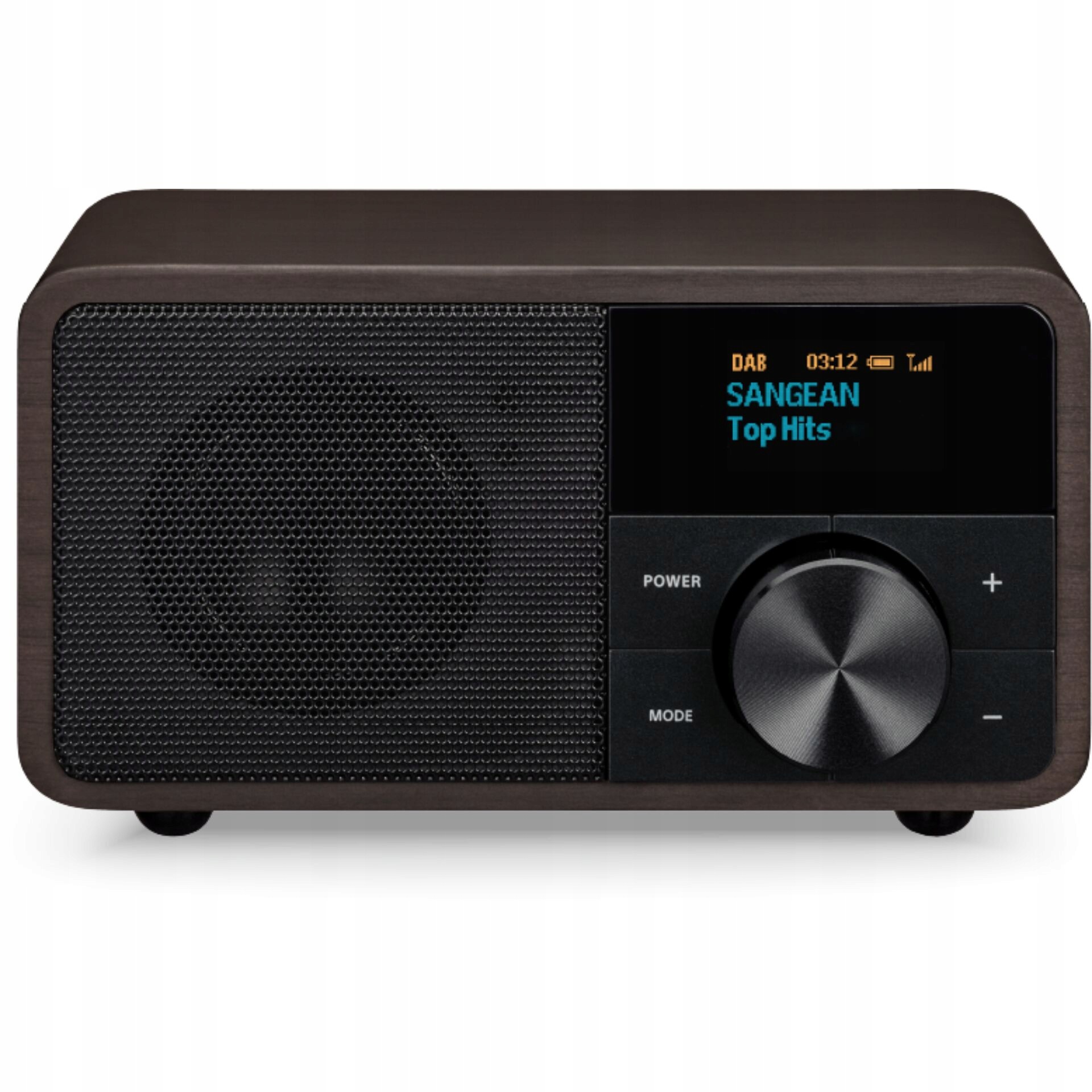 Sangean GENUINE MINI dab+ DDR-7 Radio FM DAB+ Bluetooth Orzech