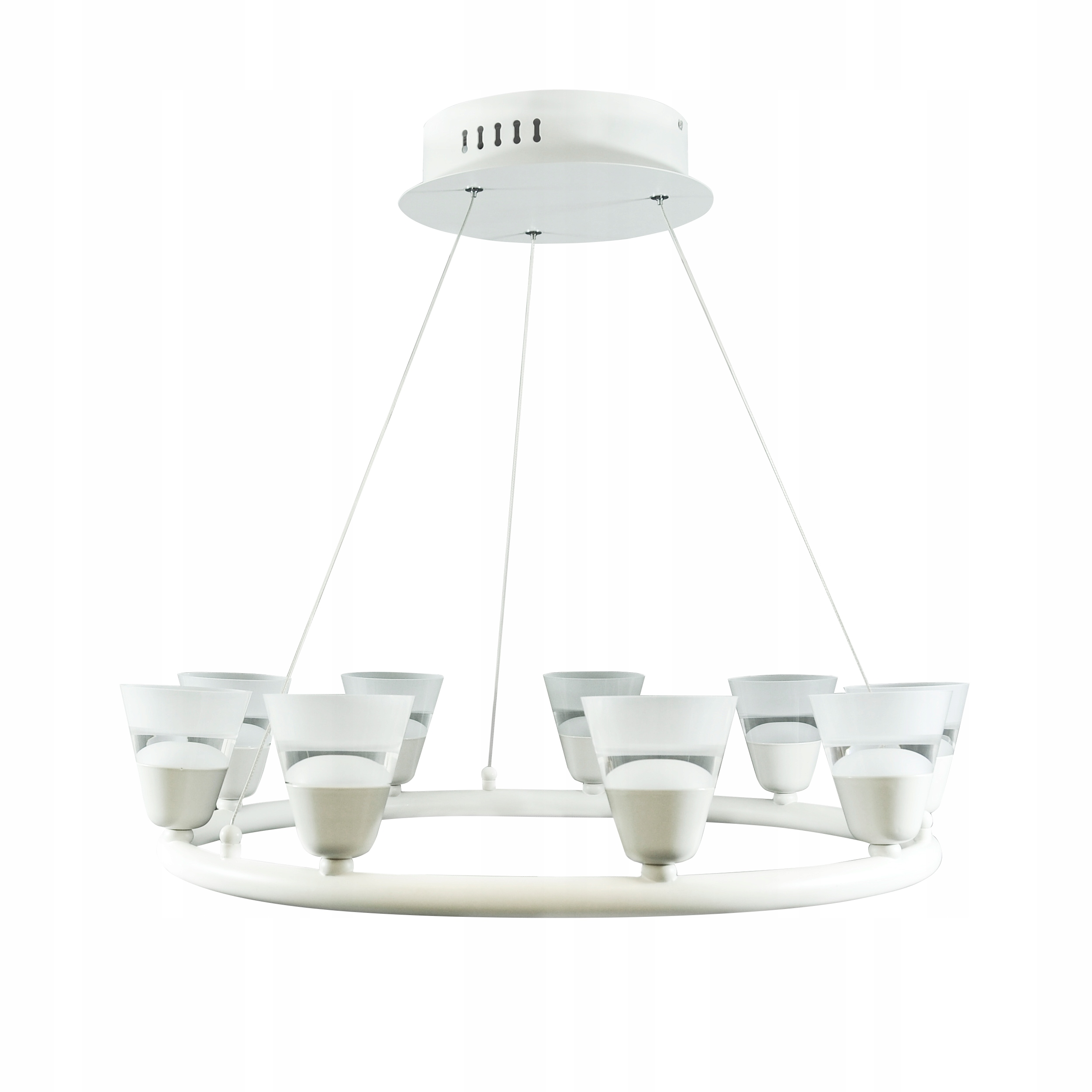 

Lampa wisząca Led szklany żyrandol kwiat 45W Polux