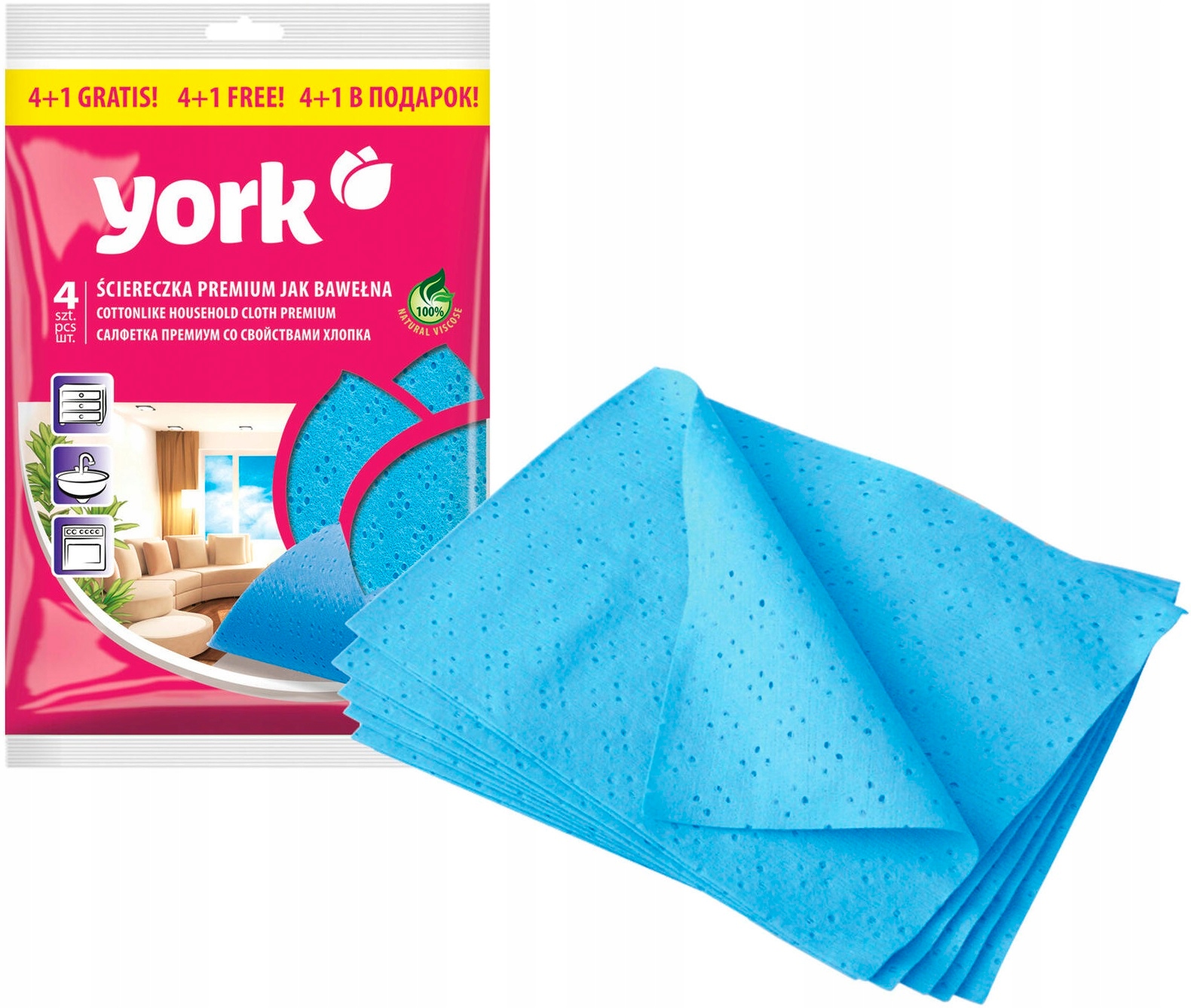 

York Ściereczki do Różnych Powierzchni Mix 5szt