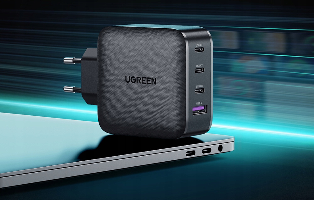Зарядное устройство Ugreen GaN 65W Power Delivery для ноутбуков
