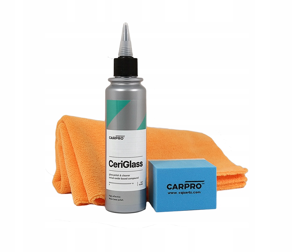 Carpro CeriGlass Polish Kit zestaw do polerowania szyby, szkła 150ml