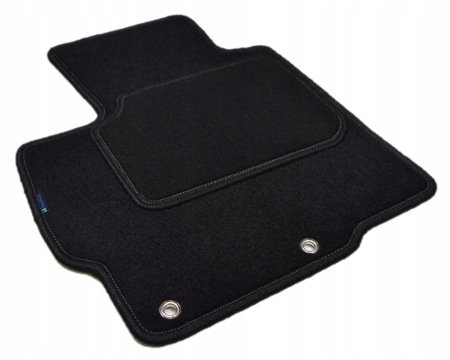 Mitsubishi Asx 2010-2023r. Czarny dywanik welurowy kierowcy Aldos. Silver