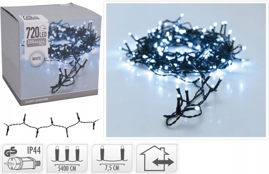 

Łańcuch świetlny lampki choinkowe 720LED zielony