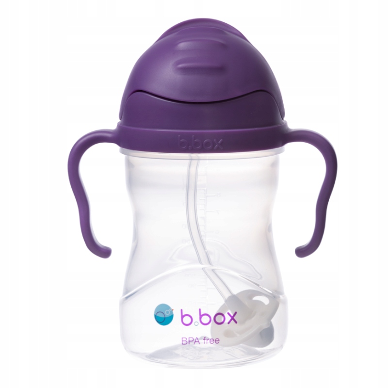 B.BOX BIDON ze słomką 240 ml KUBEK pojnik BUTELKA dla dzieci - WINOGRONOWY Marka B.Box