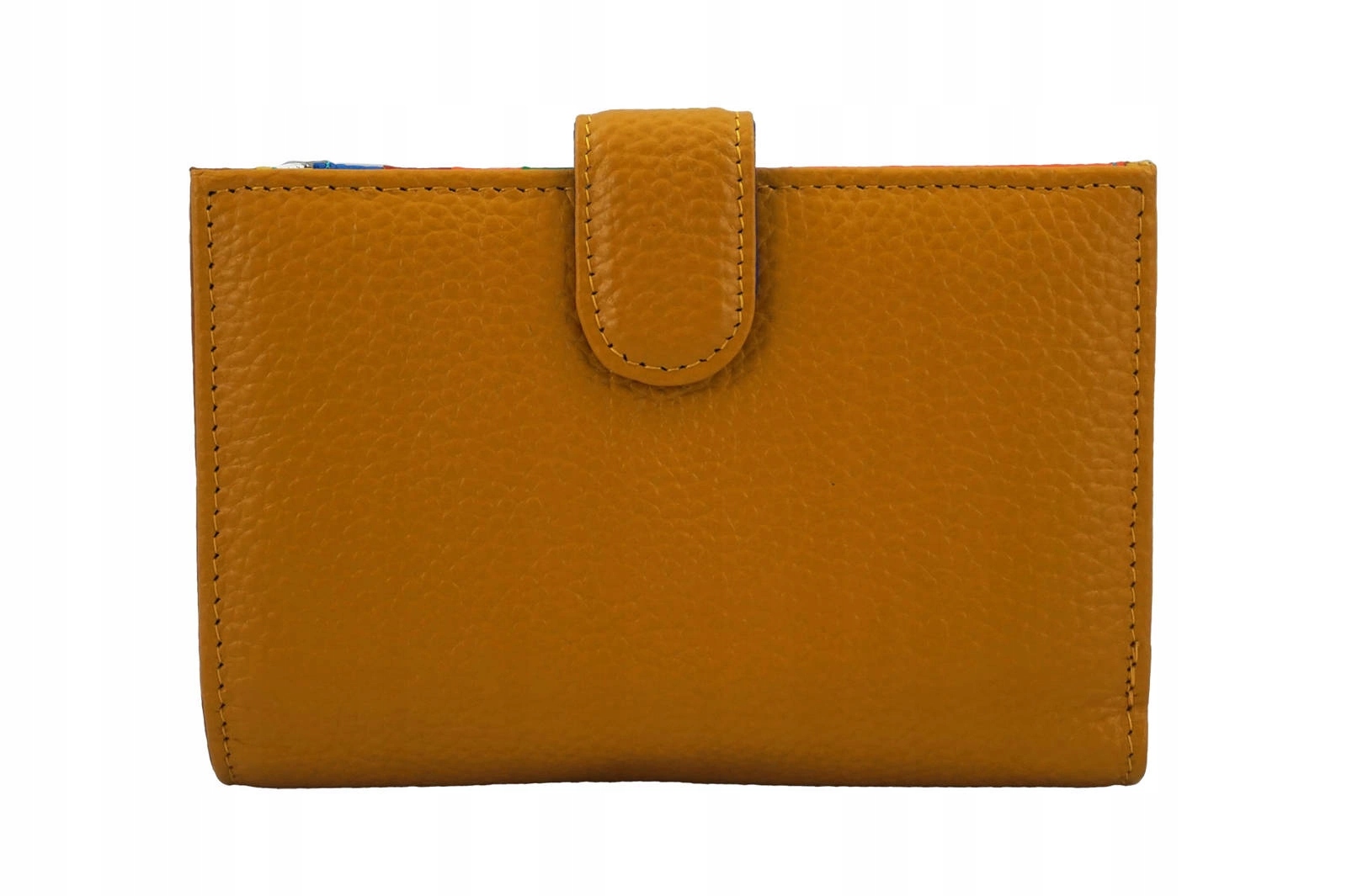 Kožená peněženka s ochranou Rfid karet tmavě žlutá