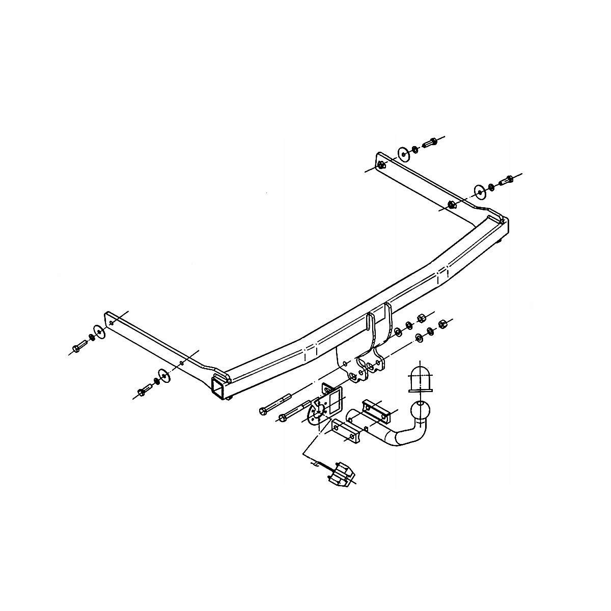 Hak holowniczy Volkswagen Jetta 5 V Sedan 05-10 MODUŁ WIĄZKA 13 PIN GRATIS Producent Steinhof