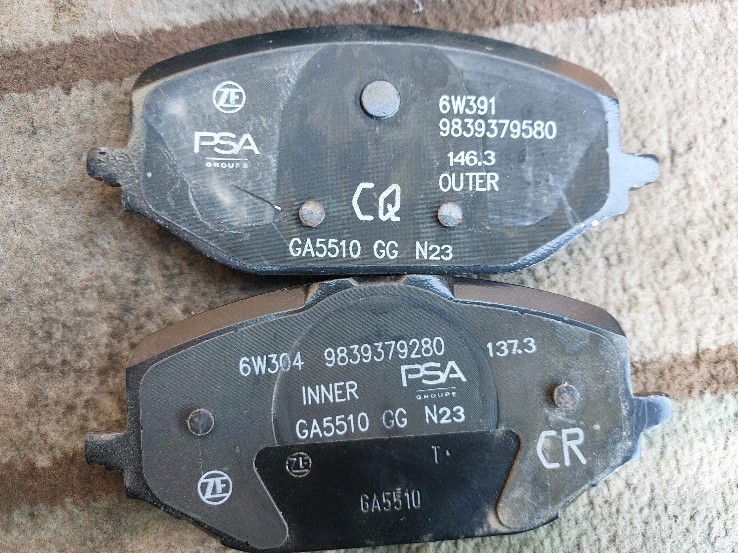 discs plates front OPEL COMBO E 23r new