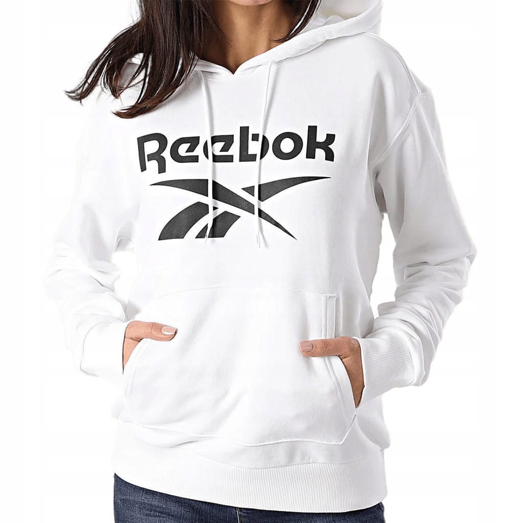Reebok dámská sportovní mikina přes hlavu s kapucí GP8794 bílá Xs
