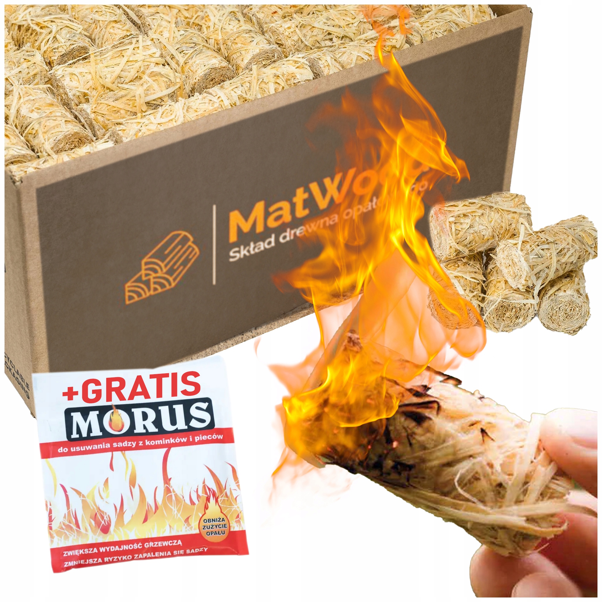 Podpalovač Do Krbu Zapalovač Velké Množství 10 Kg Vypalovač Sazí Morus Bonus!