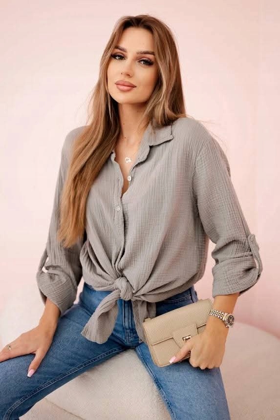 Koszula bawełniana muślinowa Włoska Produkcja