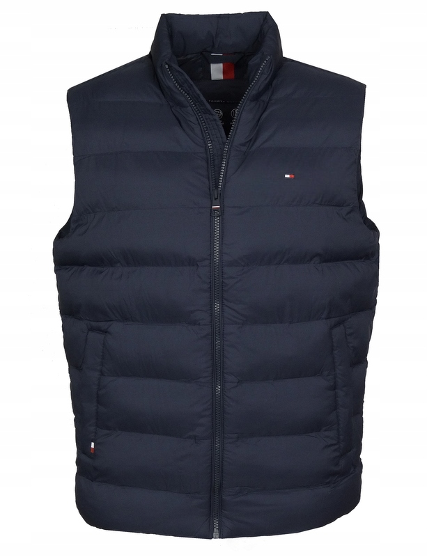 Tommy Hilfiger bunda bez rukávů, prošívaný, tmavě modrý, L